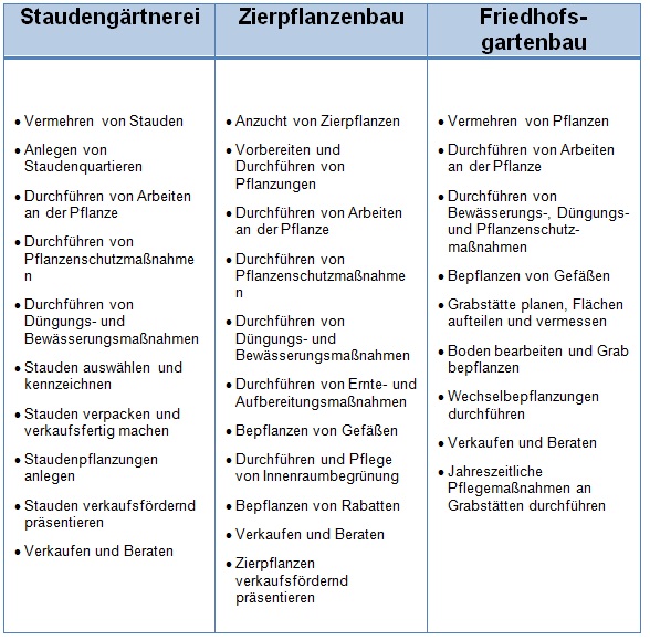 Tabelle mit diversen Prüfungsaufgaben 2